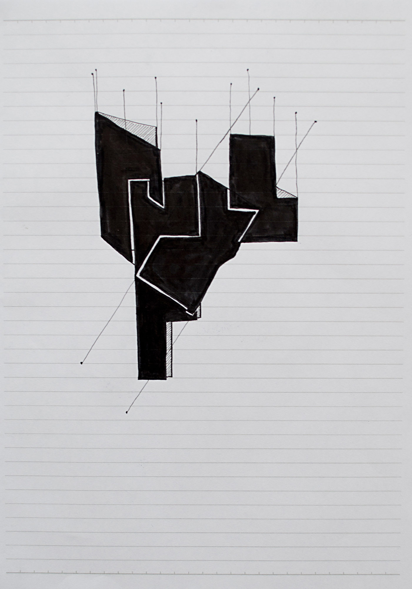 Untitled (Hanging Shapes), 2014