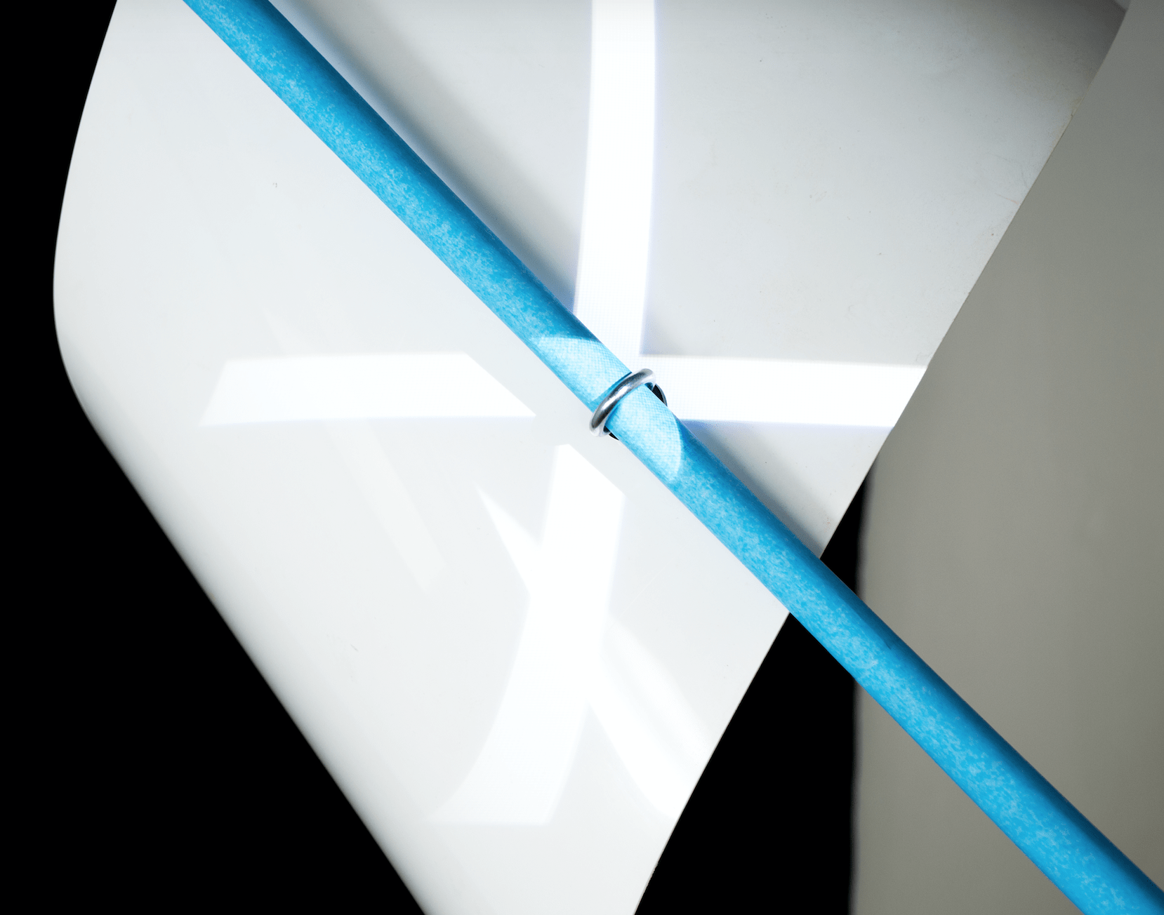 Untitled (Blueline and enlightened Cross) 2019