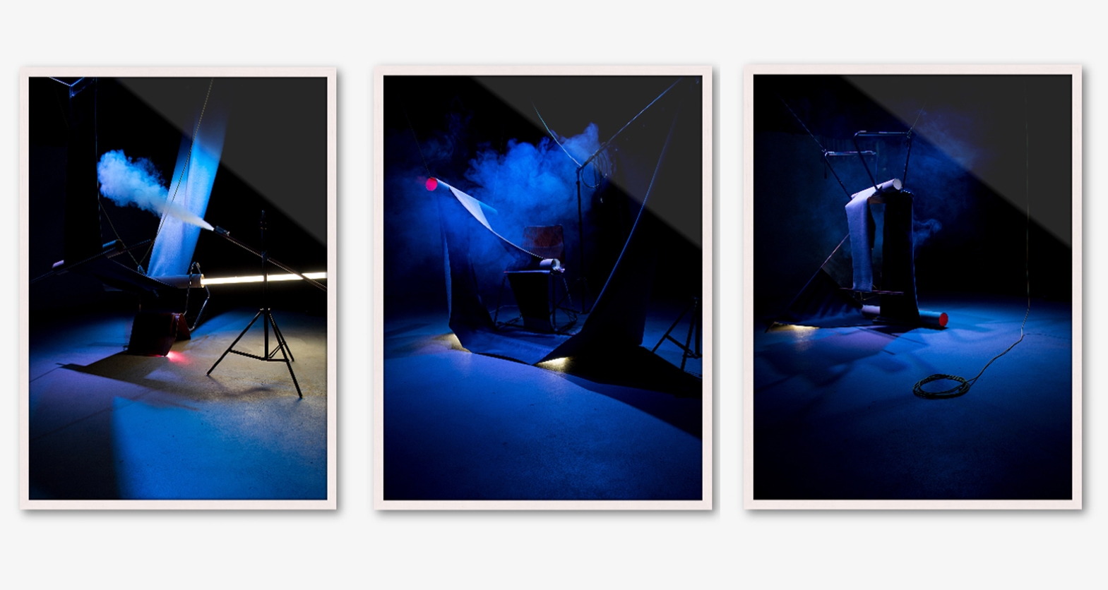 Ohne Titel (Dark Serie, Nr. 2, 1 & 3), 2021, Fotografien, 60×80 cm