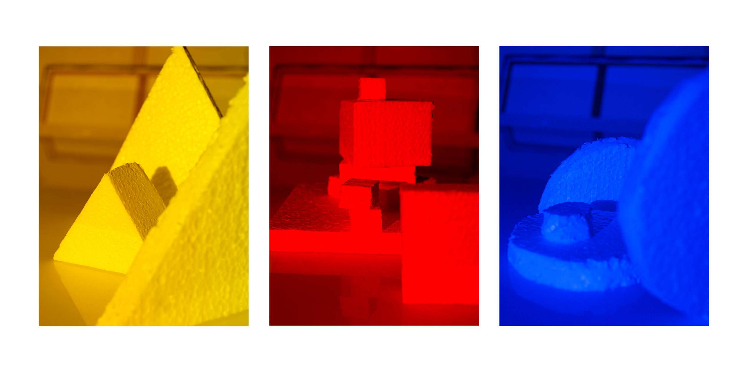 Bauhaus Hommage, Serie (Gelbes Dreieck, Rotes Quadrat & Blauer Kreis) 2023